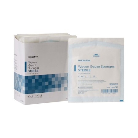 Mckesson Sterile Gauze Sponge, 4 x 4 Inch 16-4241